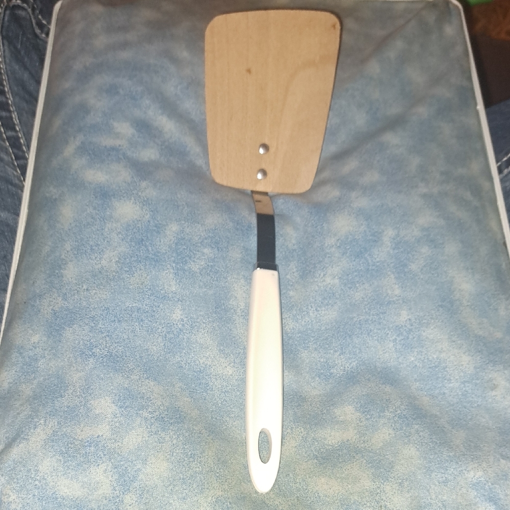 Vimtage ANDROCK Wooden Spatula with Stainless Steel and Plastic Handle